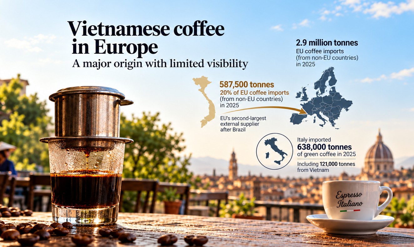 Vietnamese Coffee in Europe: A Major Origin with Limited Visibility