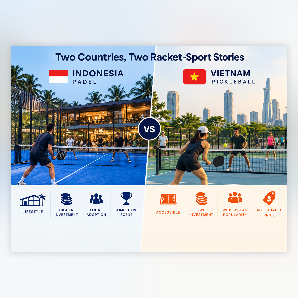 Why Padel Took Off in Indonesia While Vietnam Embraced Pickleball